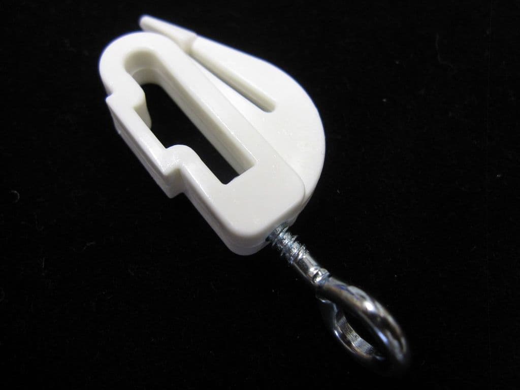 2 HARRISON DRAPE White drape CURTAIN TRACK END STOPS endstops